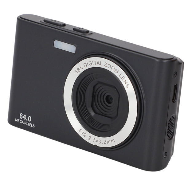 Cámara Digital 4K, Cámara De Vlogging De 64MP Con Zoom Digital De 18x, Punto Compacto De Enfoque Automático Y Cámara De Disparo Para Fotografía, Con Múltiples Filtros, Luz