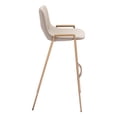 thumbnail image 3 of Desi Barstool (Set of 2) Beige & Gold, 3 of 7