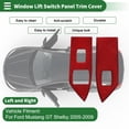 thumbnail image 2 of Cubierta de recorte del panel de interruptor de elevación de ventana para Ford Mustang GT Shelby 2005-2009, 2 of 6