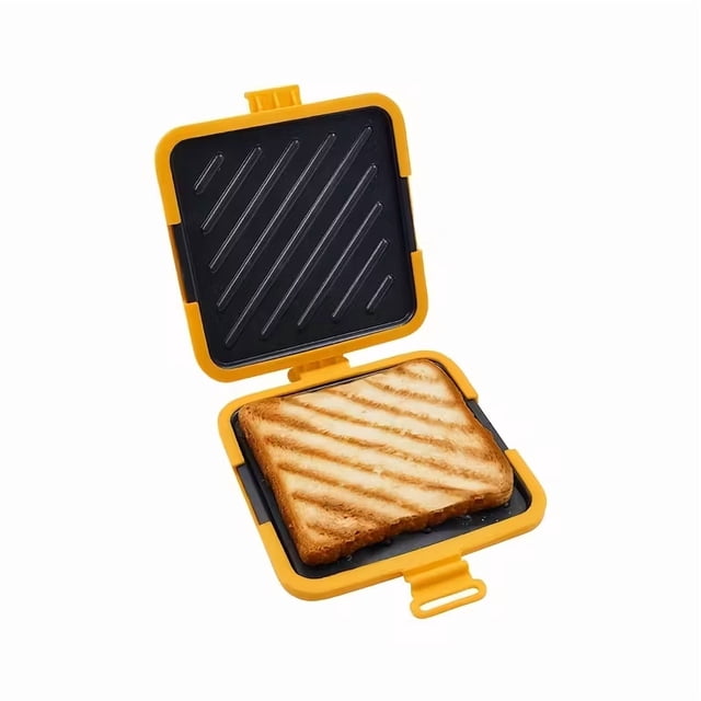 Bandera para Sándwich en Microondas – Bandeja para Hornear Tostadas Rápidas y Crispy, Antiadherente, Hierro de Grado Alimenticio,