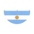 thumbnail image 5 of Half Flag Banner for Wall Hanging, Country Flag Party Decoration, Half Circle Hanging Bunting for Indoor Outdoor Events, UK Italy Mexico New Zealand France Germany Canada Styles, 5 of 5