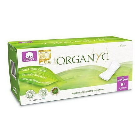 Organyc Organic Cotton Panty Liners Folded, 24 Ea, 2 Pack