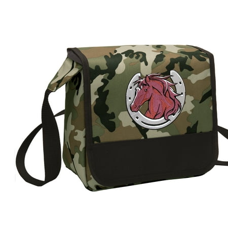 Camo Horse Lunch Bag Shoulder Box Camo Horse Lunch Bag Shoulder Box