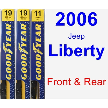 2006 Jeep Liberty Wiper Blade Set/Kit (Front & Rear) (3 Blades) -