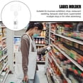 thumbnail image 2 of 10pcs Plastic Price Tag Clips Mall Advertising Label Racks Simple Display Stand, 2 of 9