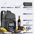 thumbnail image 3 of Mochila de Picnic Vogano con Juego para 2 Personas y Compartimento Refrigerado, 3 of 7
