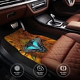 thumbnail image 4 of Sikiie Butterfly Alighted On Sunflowers Car Foot Mat Set of 4 Pieces Basics Universal Fit Rubber Carpet Floor Mats For Car SUV Van & Truck, 26.8"L x 17.3"W (Front), 13"L x 17.3"W(Rear), 4 of 6