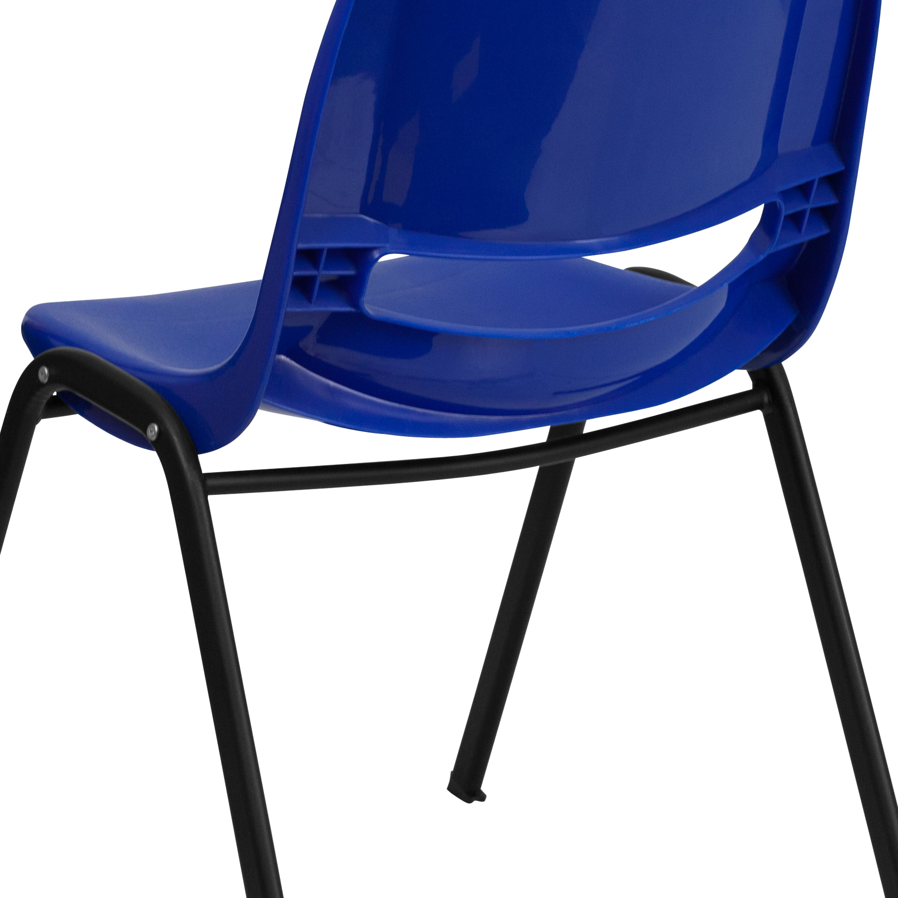 Emma + Oliver Blue Ergonomic Shell Stackable School Chair Emma + Oliver Blue Ergonomic Shell Stackable School Chair