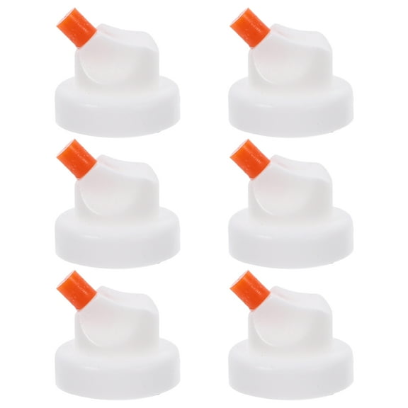 LABSERRON 6Pcs Aerosol Spray Nozzles for Cans White Plastic Precision-Engineered Tips 1in