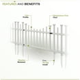 thumbnail image 5 of Zippity Outdoor Products Washington Vinyl No-Dig Gate Kit w/ Fence Wings (30in H x 60 1/2in W), 5 of 9