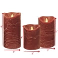 thumbnail image 2 of Velas LED sin llama en forma de pilar CANDLE CHOICE, 7,5 x 10-15 x 11,5 cm, paquete de 3, 2 of 7
