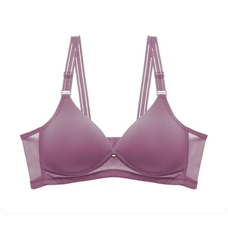 DJskiyers Summer Supportive Bras for Women Push up Seamless Bras No Underwire Yoga Bra Adjustable Straps Plunge Bra V Neck Underwear