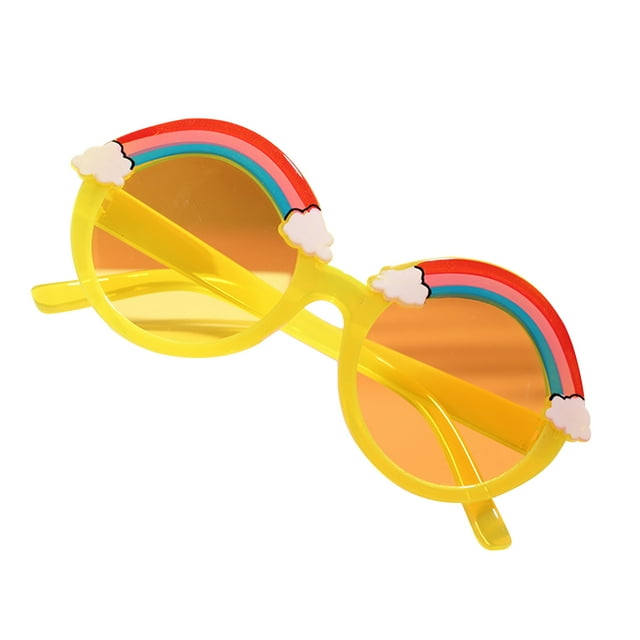 ITFABS Kids Sunglasses, Rainbow Pattern Anti-UV Sunglasses Photography Props