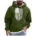 thumbnail image 3 of Caqnni Vintage Hoodie Men Cotton American Flag Hooded Sweatshirt Basic Casual Streetwear Pullover Fashion Long Sleeve Hoodies & Sweatshirts (XXL,AG), 3 of 4