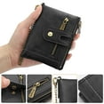 thumbnail image 2 of Mens Wallet with Anti-Theft Chain, TSV Genuine Leather Purse, Soft RFID Blocking Bifold Wallet, Black/Coffee, 2 of 7