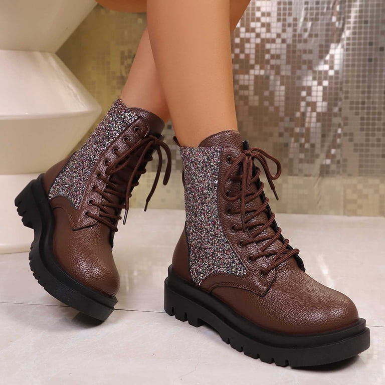 Brown Leather Ankle Boots with Lace-Up Design The Rome Boot - Men main image 2