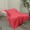 thumbnail image 3 of TRUSTWARMTH Electric Throw Blanket 50" x 60" with 5 Heating Levels and 4 Hours Auto off Double Sherpa, Pink, 3 of 7