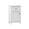 thumbnail image 3 of Elegant Kitchen and Bath 18 Inch Wide Bathroom Storage Freedstanding Cabinet In White, 3 of 14