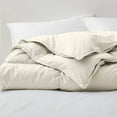 thumbnail image 3 of Peace Nest Lightweight White Feather Down Fluffy Comforter Duvet Insert California King - Cream, 3 of 5