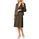thumbnail image 2 of Conjunto de falda de 2 piezas INSPIRE CHIC para mujer, otoño-invierno 2025, blazers de doble botonadura y faldas en línea A, 2XL marrón oscuro, 2 of 5