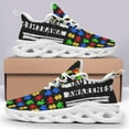 thumbnail image 4 of autism awareness Shoes Trail Running Shoe Non-Slip Breathable Comfortable Sneakers White Size 7, 4 of 7