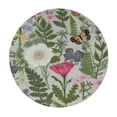 thumbnail image 2 of JEUXUS  Spring Floral Round Tablecloth Watercolor Flower Butterfly Leaf Decorative Table Cloth Rustic Vintage Resistant Circle Table Cover for Home Kitchen Dining Room Outdoor Decor, 2 of 7