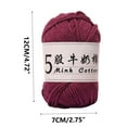 thumbnail image 3 of Djunllk Soft Cotton Yarn for Crocheting, 1.7oz/48g Premium Crochet Yarn & Knitting Yarn for DIY Crafts, Clothes, Handmade Toys, Home Decor Kids Toys, Machine Wash Bulk Yarn Gifts for Women, 3 of 7