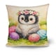 thumbnail image 1 of Funda de almohada blanca de 18x18 pulgadas para dibujar - Funda de almohada de lienzo en blanco para decoración DIY, funda de almohada de Pascua con garabatos, poliéster tipo lino, cremallera, 1 of 5
