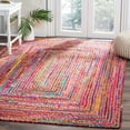 thumbnail image 6 of SAFAVIEH Cape Cod Miah Geometric Area Rug, Beige/Multi, 3' x 3' Round, 6 of 8
