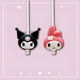 thumbnail image 3 of Protector de Cable Sanrio Kuromi de dibujos animados, mi melodía, Protector de auriculares USB, Hello Kitty, Protector de Cable de carga, pareja, 2 piezas, 3 of 4
