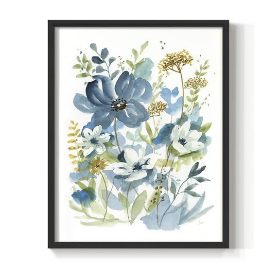 Wild Medley I Framed Print in Black Solid Wood 8 x 10 Framed Print
