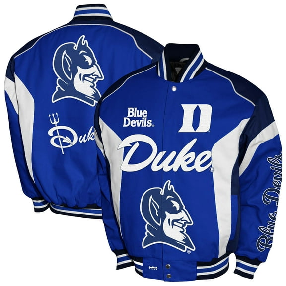 Men's Franchise Club Royal Duke Blue Devils Driven Full-Zip Twill Jacket