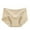 Khaki, variant on Mgmyaa Womens Briefs Underwear Lace Stomach Control Underwears Plus Size Girdle Panty