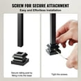 thumbnail image 5 of Aluminum Alloy Staircase Baluster Shoes – 1/2" Square Spindle Mounting, Satin Black (50-Pack), 5 of 7