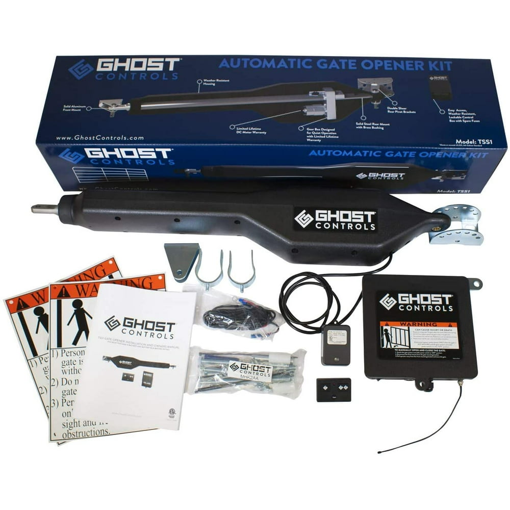 Ghost Controls TSS1 HeavyDuty Single Automatic Gate Opener Kit for