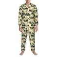 thumbnail image 3 of Fotbe Camping Caravan 1 Pijama de Hombre con Estampado de Manga Larga, Conjunto de 2 Piezas, Ropa de Dormir Suave y Cómoda con Bolsillos-Medium, 3 of 7