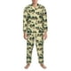 thumbnail image 3 of Fotbe Camping Caravan 1 Pijama de Hombre con Estampado de Manga Larga, Conjunto de 2 Piezas, Ropa de Dormir Suave y Cómoda con Bolsillos-Large, 3 of 7