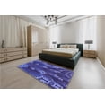 thumbnail image 4 of Ahgly Company Indoor Rectangle Patterned Light Slate Blue Area Rugs, 5' x 8', 4 of 6