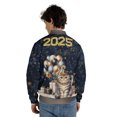 thumbnail image 5 of Happy New Year Scottish Fold Welcome 2025 Balloon Firework Party All Over Print 3D Baseball Jacket Cat Lover Kitten Owner Gifts Bomber Jacket Softball - 01014, 5 of 6
