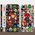 thumbnail image 2 of Case For Redmi Note 12 11 11T 11R 9 9S 8 7 7S PRO PLUS 4G 5G Simple Liquid silicone Case Marvel Cartoon Iron Spider-Man Poster, 2 of 5