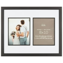 8 Pack: 2 Opening Black 8" x 10" Collage Frame with Mat - Home by Studio Décor®