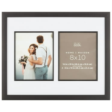 8 Pack: 2 Opening Black 8" x 10" Collage Frame with Mat - Home by Studio Décor®