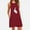 Wine, variant on Azrian Summer Dresses,Plus Size Women Dress Fashion Womens Pocket Printing Sleeveless Casual Nightdress Dresses