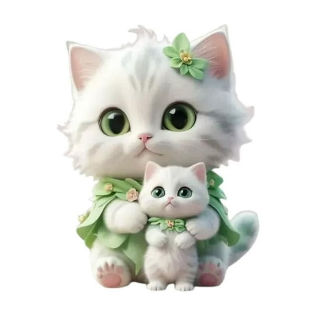 Car 2D Cat Aromatherapy Vent Clip Car Solid-Aroma Fragrance Tablet