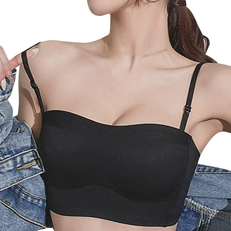 Cheap Women Invisible Bra Strapless Bralette 1/2 Cup Women's Underwear Sexy Lingerie  Female Solid Color Seamless Party Wedding Bras