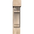 thumbnail image 2 of Ekena Millwork 7 1/2"W x 24"D x 32"H Olympic Block Smooth Bracket w/ Offset Brace, Douglas Fir, 2 of 25