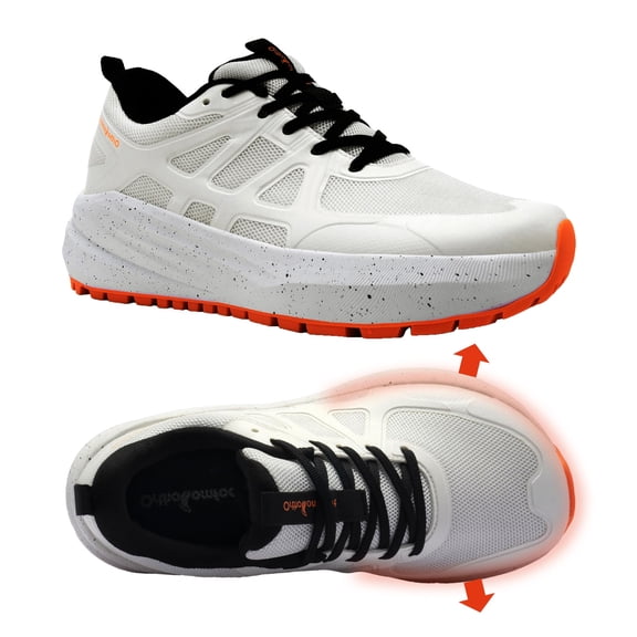 OrthoComfoot Men's Orthopedic Trail Hiking Shoes: Comfortable Supportive Shoes for Walking and Everyday Wear