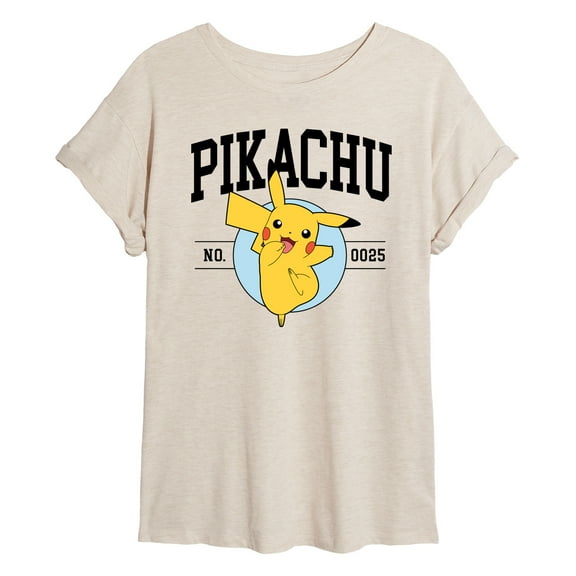 Pokémon - Pikachu Collegiate - Women's Oversized T-Shirt