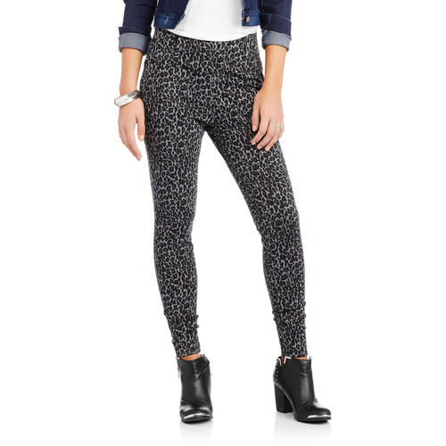 Women's Full Length Printed Knit Color Jegging - image 1 of 2