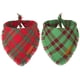 thumbnail image 1 of Juego de pañuelos navideños para perros ADOGGYGO, tamaño pequeño, rojo y verde, 1 of 6